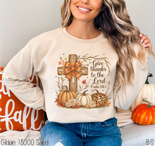 Load image into Gallery viewer, Cross Pumpkin Give Thanks Lord #BS8504
