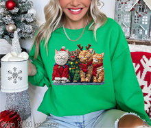Load image into Gallery viewer, Cute Cats Christmas Faux Crochet #BS8723
