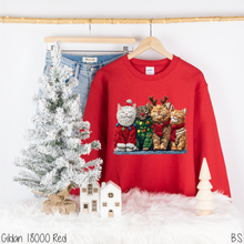 Load image into Gallery viewer, Cute Cats Christmas Faux Crochet #BS8723

