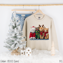 Load image into Gallery viewer, Cute Cats Christmas Faux Crochet #BS8723
