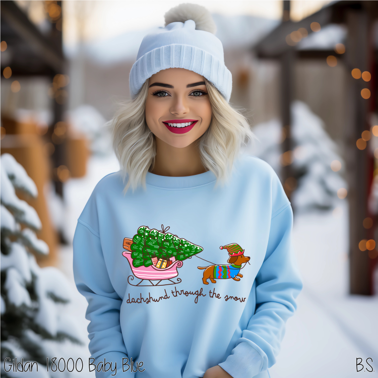 Dachshund Through The Snow #BS8695