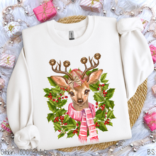 Load image into Gallery viewer, Deer Christmas Wreath #BS851
