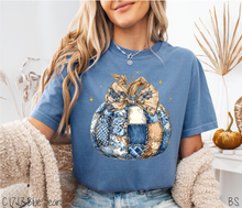 Load image into Gallery viewer, Denim Patchwork Pumpkin #BS8457 *PREORDER CLOSING SUNDAY 8/31 @ MIDNIGHT CST
