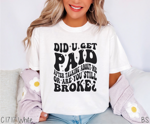 Did You Get Paid #BS6542
