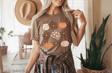 Load image into Gallery viewer, Distressed Brown Tone Pumpkin Floral Collage #BS8389 *8/17 PRINTS ON ORDER AND POSTED FOR PURCHASE BEFORE ARRIVAL
