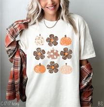 Load image into Gallery viewer, Distressed Brown Tone Pumpkin Floral Collage #BS8389 *8/17 PRINTS ON ORDER AND POSTED FOR PURCHASE BEFORE ARRIVAL

