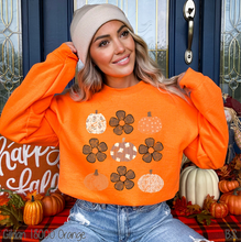 Load image into Gallery viewer, Distressed Brown Tone Pumpkin Floral Collage #BS8389 *8/17 PRINTS ON ORDER AND POSTED FOR PURCHASE BEFORE ARRIVAL
