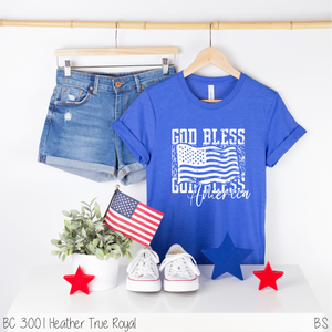 Distressed God Bless America #BS6743