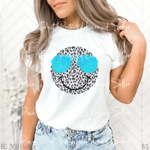 Load image into Gallery viewer, Distressed Leopard Smile With Glasses #BS5742
