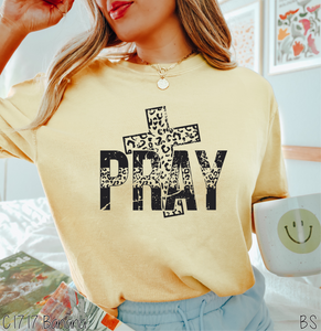 Distressed Pray Cross Distressed #BS5637