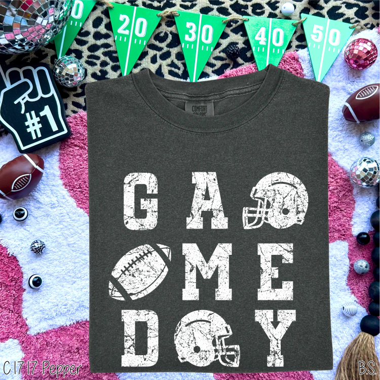 Distressed Stacked Game Day #BS8481 *PREORDER CLOSING SUNDAY 9/7 @ MIDNIGHT CST