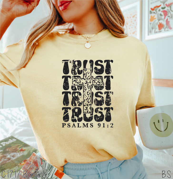 Distressed Stacked Trust With Cross #BS5845