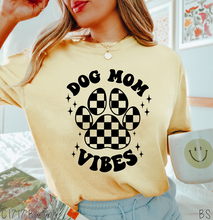 Load image into Gallery viewer, Dog Mom Vibes Checkered Paw #BS5494
