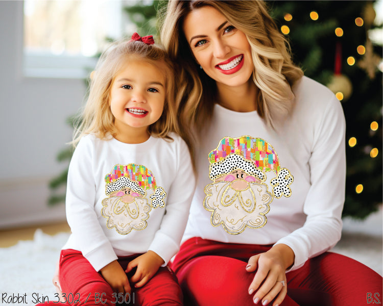 Dot Brushstroke Bright Santa #BS7505
