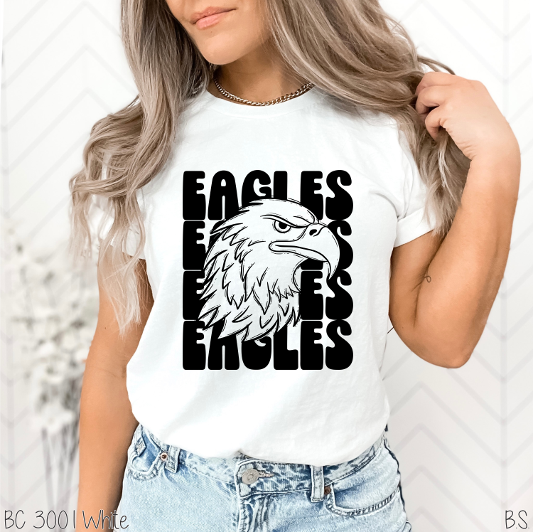 Eagles Stacked Mascot #BS5744 – Bama Signs & Screens