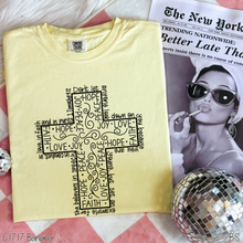 Load image into Gallery viewer, Faith Love Joy Peace Cross
