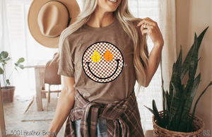 Fall Checkered Leaf Smile #BS7171