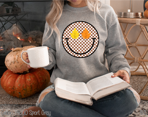 Fall Checkered Leaf Smile #BS7171