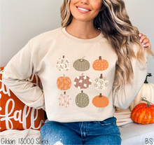 Load image into Gallery viewer, Fall Floral Pattern Pumpkin Collage #BS8342

