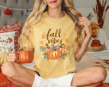 Load image into Gallery viewer, Fall Vibes Bow Pumpkin With Leaves #BS7143
