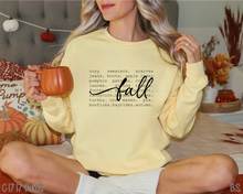 Load image into Gallery viewer, Fall Words Typography #BS7161
