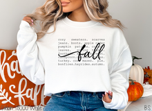 Load image into Gallery viewer, Fall Words Typography #BS7161
