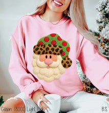 Load image into Gallery viewer, Faux Chenille Santa Leopard Hat #BS8617
