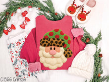 Load image into Gallery viewer, Faux Chenille Santa Leopard Hat #BS8617
