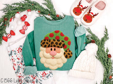 Load image into Gallery viewer, Faux Chenille Santa Leopard Hat #BS8617
