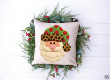 Load image into Gallery viewer, Faux Chenille Santa Leopard Hat #BS8617
