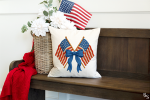 Faux Embroidery Flag #BS8073 *5/4 PRINTS ON ORDER AND EXTRAS POSTED FOR PURCHASE BEFORE ARRIVAL