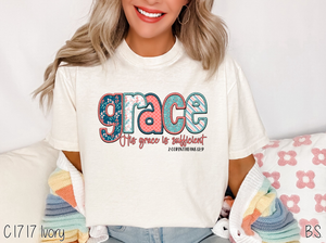 Faux Embroidery His Grace Stitched #BS6755