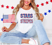 Load image into Gallery viewer, Faux Embroidery Stars And Stripes #BS6706
