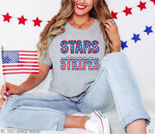 Load image into Gallery viewer, Faux Embroidery Stars And Stripes #BS6706
