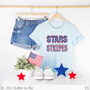 Faux Embroidery Stars And Stripes #BS6706