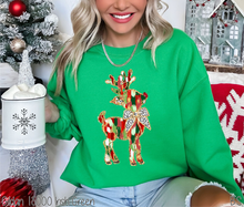 Load image into Gallery viewer, Faux Glitter Reindeer Coquette #BS7581
