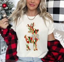 Load image into Gallery viewer, Faux Glitter Reindeer Coquette #BS7581
