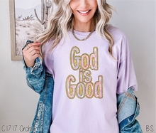 Load image into Gallery viewer, Faux Glitter God Is Good #BS6536
