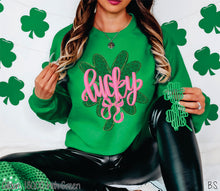 Load image into Gallery viewer, Faux Glitter Lucky Bow Clover #BS8957
