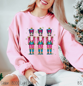 Faux Glitter Nutcracker Trio #BS7429