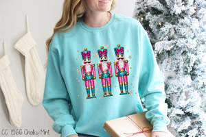 Faux Glitter Nutcracker Trio #BS7429