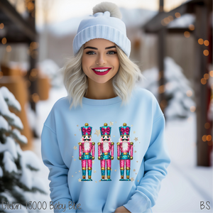 Faux Glitter Nutcracker Trio #BS7429