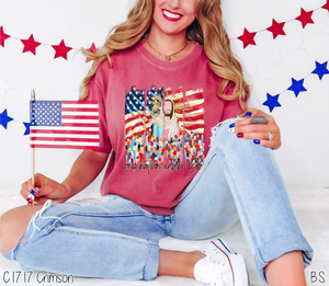 Faux Glitter One Nation Under God #BS8169