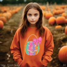 Load image into Gallery viewer, Faux Glitter Pumpkin With Handle #BS7274
