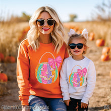 Load image into Gallery viewer, Faux Glitter Pumpkin With Handle #BS7274
