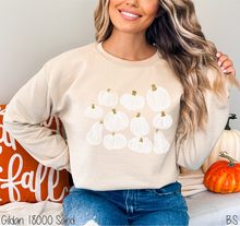 Load image into Gallery viewer, Faux Glitter White Pumpkin Collage #BS8407 *8/24 PRINTS ON ORDER AND EXTRAS POSTED FOR PURCHASE BEFORE ARRIVAL
