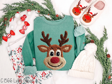 Load image into Gallery viewer, Faux Latch Hook Reindeer #BS8583A *10/12 PRINTS ON ORDER AND EXTRAS POSTED FOR PURCHASE BEFORE ARRIVAL
