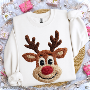 Faux Latch Hook Reindeer #BS8583A *10/12 PRINTS ON ORDER AND EXTRAS POSTED FOR PURCHASE BEFORE ARRIVAL