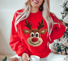 Load image into Gallery viewer, Faux Latch Hook Reindeer #BS8583A *10/12 PRINTS ON ORDER AND EXTRAS POSTED FOR PURCHASE BEFORE ARRIVAL
