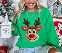 Load image into Gallery viewer, Faux Latch Hook Reindeer #BS8583A *10/12 PRINTS ON ORDER AND EXTRAS POSTED FOR PURCHASE BEFORE ARRIVAL
